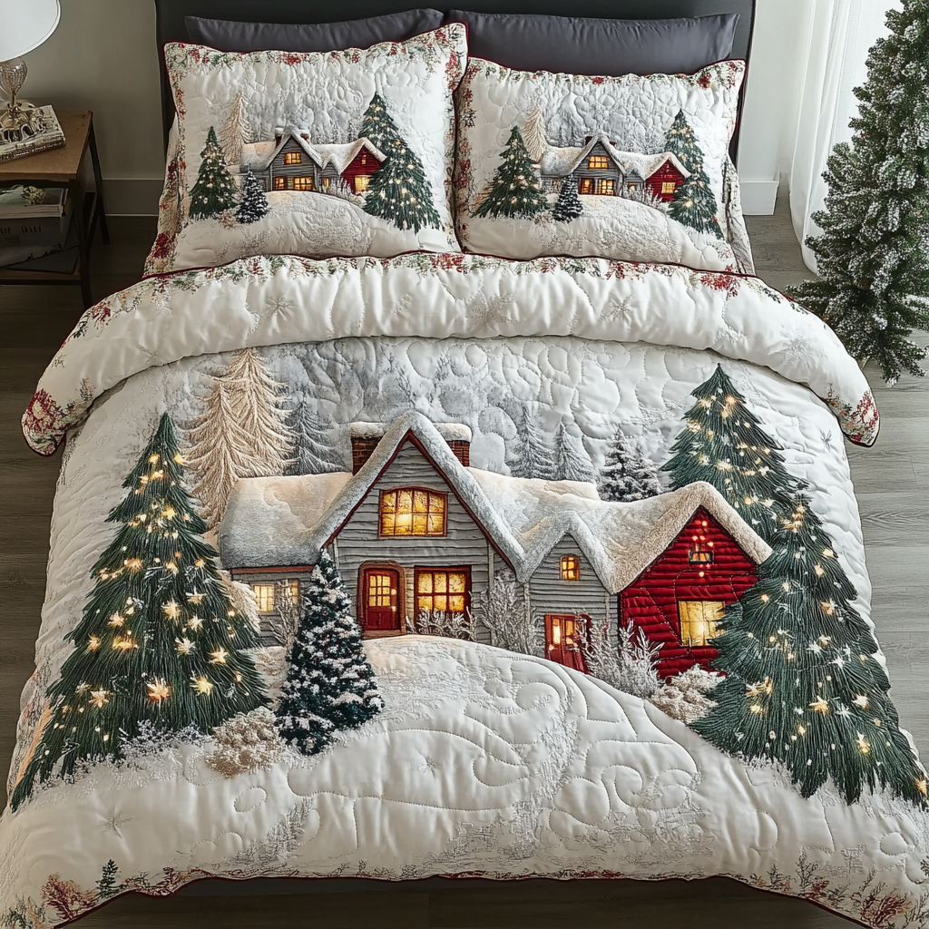 Moonlit Home 3-Piece Quilted Bedding Set NCU0DK11373