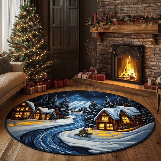 Moonlit Home Quilted Round Mat NCU0DK11358