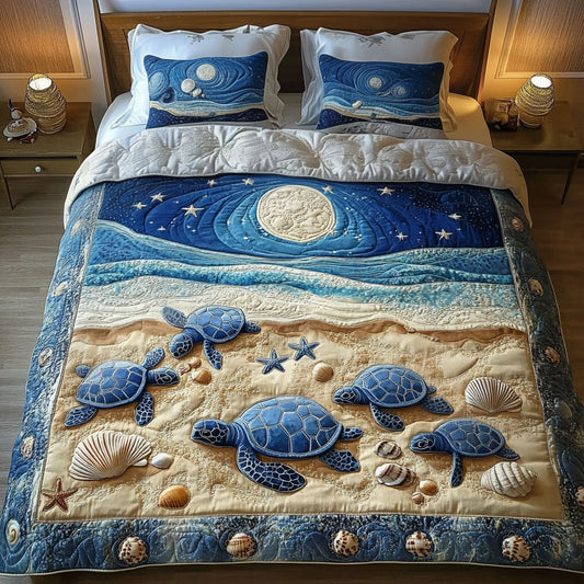 Moonlit Journey 3-Piece Quilted Bedding Set NCU0NT3590