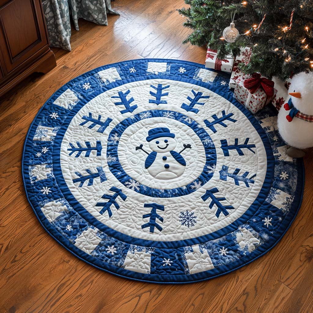 Moonlit Lodge Quilted Round Mat NCU0XD179