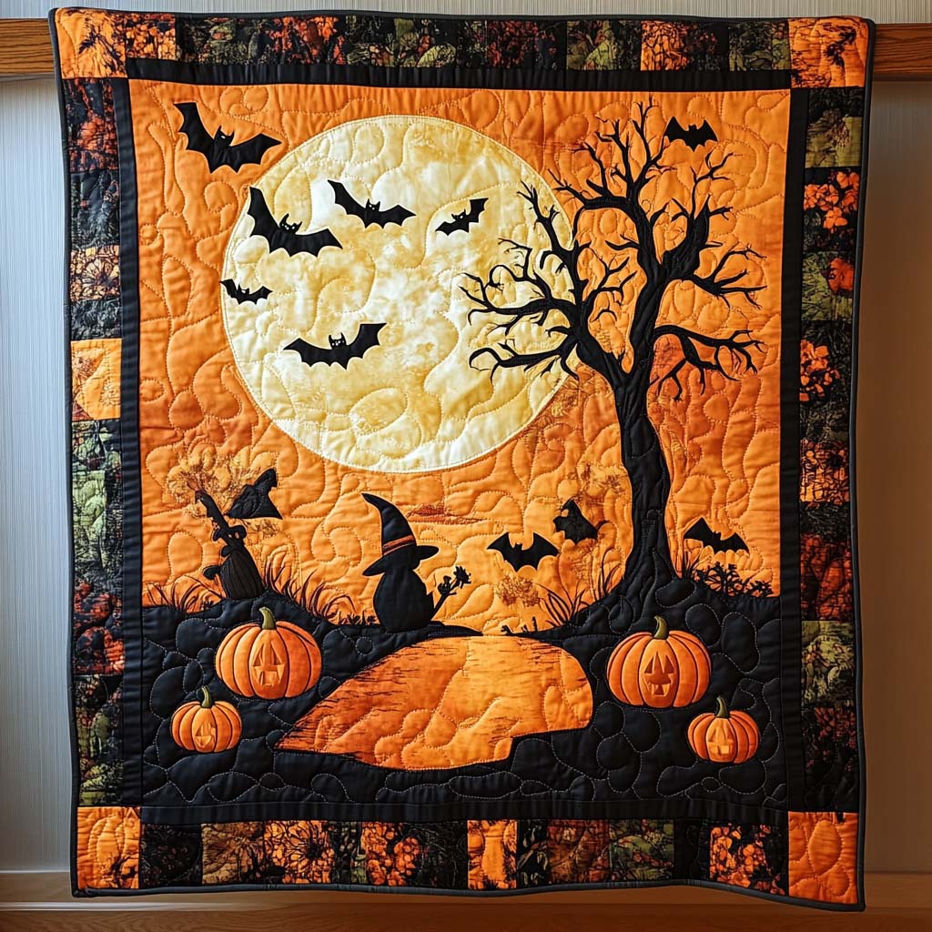 Halloween Quilted Blanket NCU0VT27