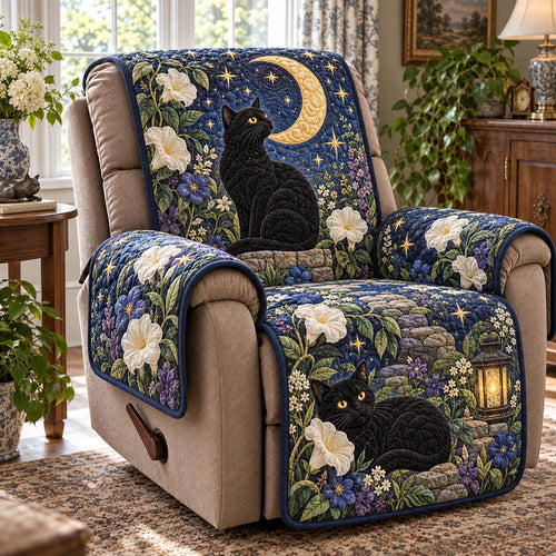 Moonlit Magnolia Cat Quilted Sofa Cover NCU0DV10314