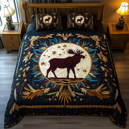 Moonlit Majesty 3-Piece Quilted Bedding Set NCU0VH2004