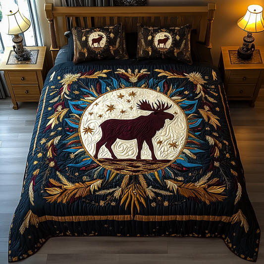 Moonlit Majesty 3-Piece Quilted Bedding Set NCU0VH2004