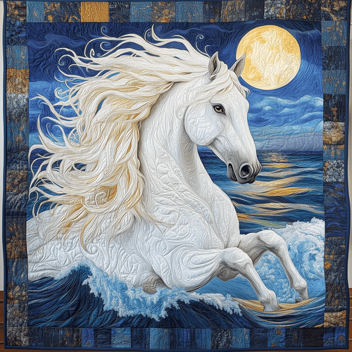 Moonlit Majesty Art Quilt Hanging NCU0TH1700