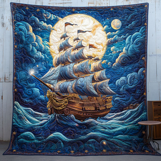 Moonlit Mariner Quilted Blanket NCU0PT3400