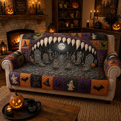 Moonlit Maw Quilted Sofa Cover NCU0TD2906