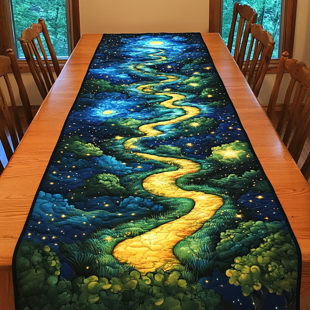 Moonlit Meadow Quilted Table Runner NCU0DK4214