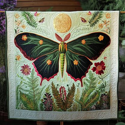 Moonlit Moth Quilted Blanket NCU0PT6782