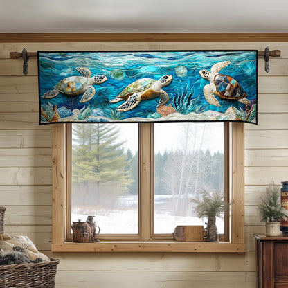 Moonlit Ocean Dance Quilted Valance NCU0NT4505