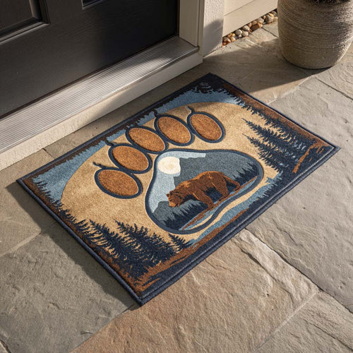 Moonlit Paw Trail Doormat NCU0XD1237