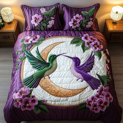 Moonlit Romance 3-Piece Quilted Bedding Set NCU0NT4802