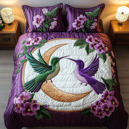 Moonlit Romance 3-Piece Quilted Bedding Set NCU0NT4802