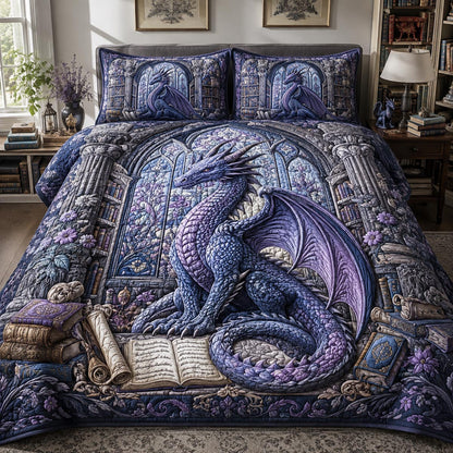 Moonlit Scholar 3-Piece Quilted Bedding Set NCU0DV10042