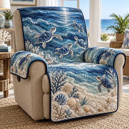 Moonlit Sea Turtle Quilted Sofa Cover NCU0DV10350