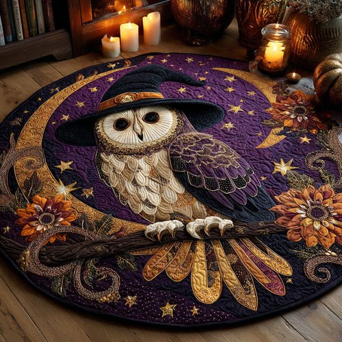 Moonlit Sentine Quilted Round Mat NCU0TV137