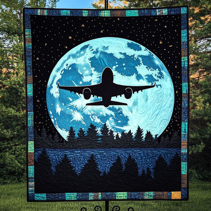 Moonlit Silhouette Quilted Blanket NCU0NT3666