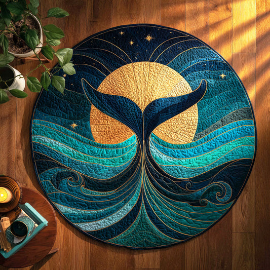 Moonlit Tail Quilted Round Mat NCU0TV404