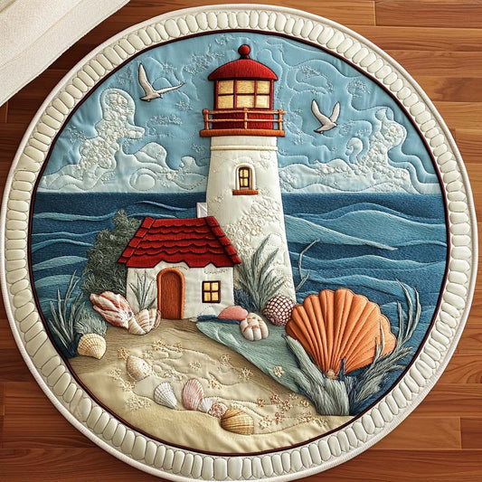 Moonlit Tower Quilted Round Mat NCU0NT7463