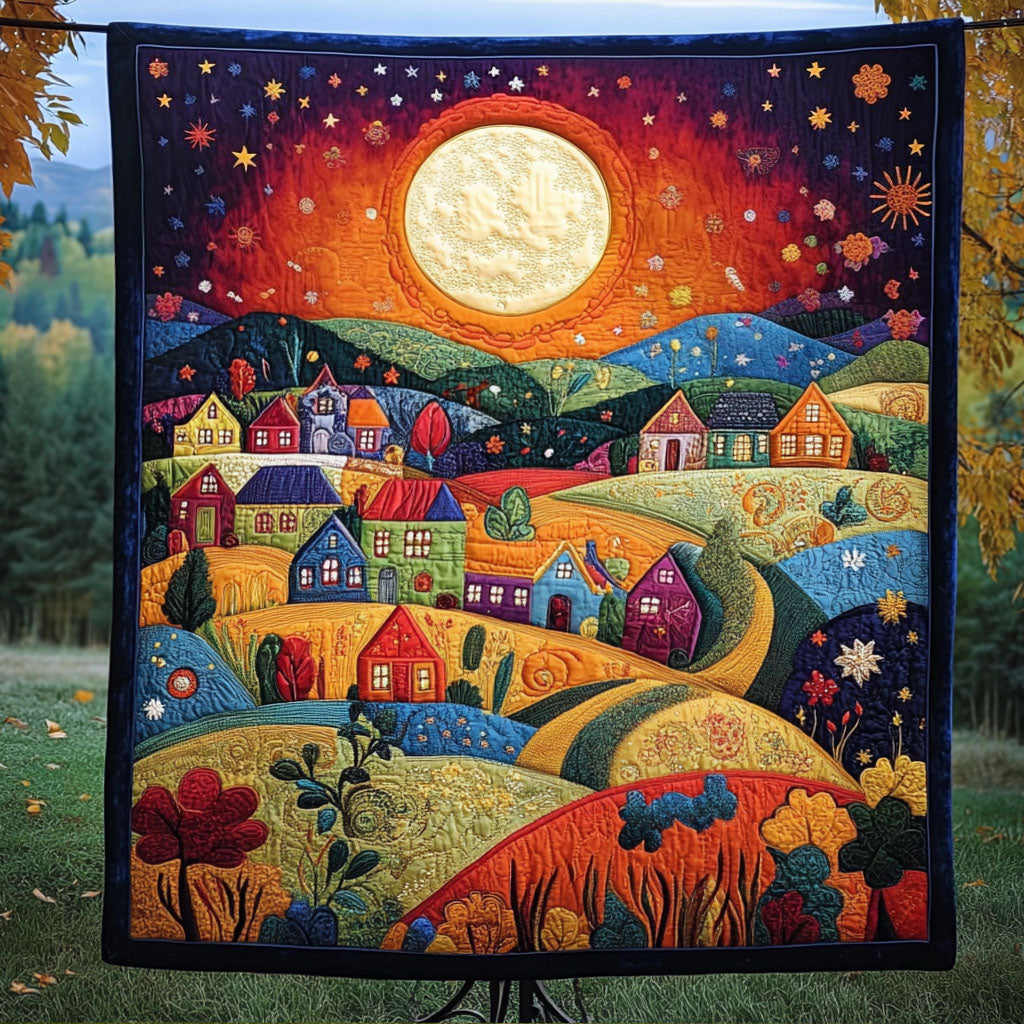 Moonlit Town Quilted Blanket NCU0NT4340