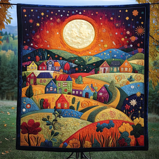 Moonlit Town Quilted Blanket NCU0NT4340