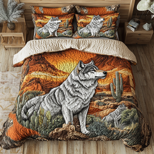 Moonlit Trail 3-Piece Quilted Bedding Set NCU0DK6992