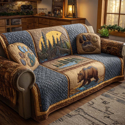 Bear Quilted Sofa Cover NCU0VT332