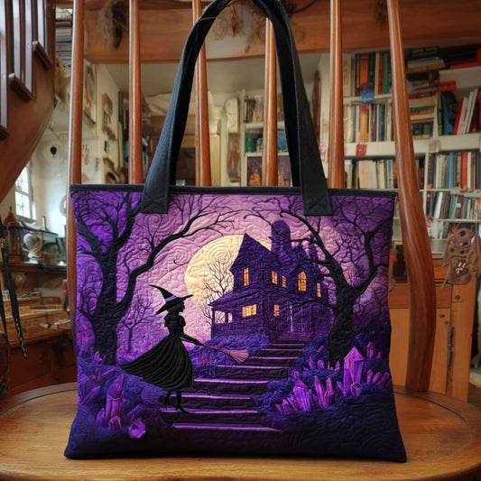 Moonlit Trickery Quilted Tote Bag NCU0NT9422