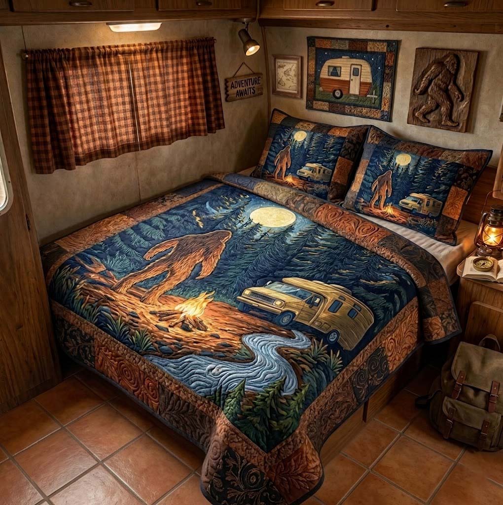 Moonlit Wanderer 3-Piece Quilted Bedding Set NCU0QD017