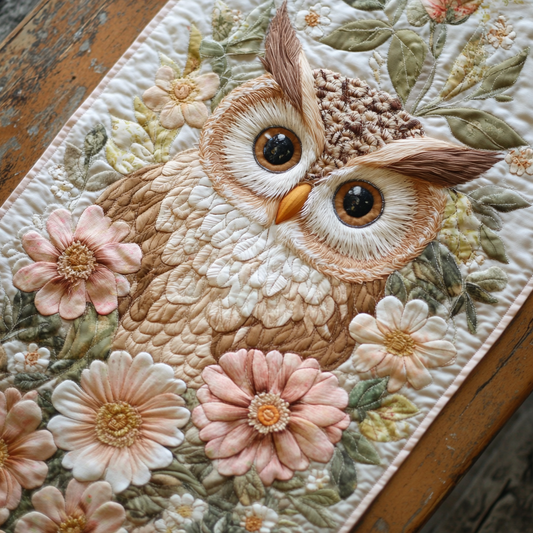 Moonlit Watcher Quilted Table Runner NCU0DK4545