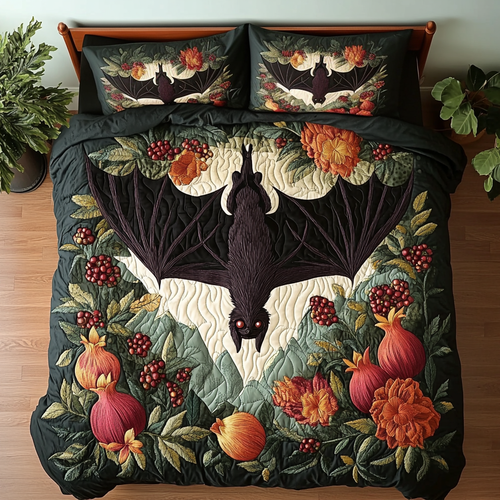 Moonlit Wings 3-Piece Quilted Bedding Set NCU0VH4534