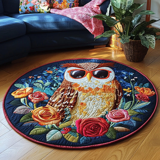 Moonlit Wings Quilted Round Mat NCU0DV6279