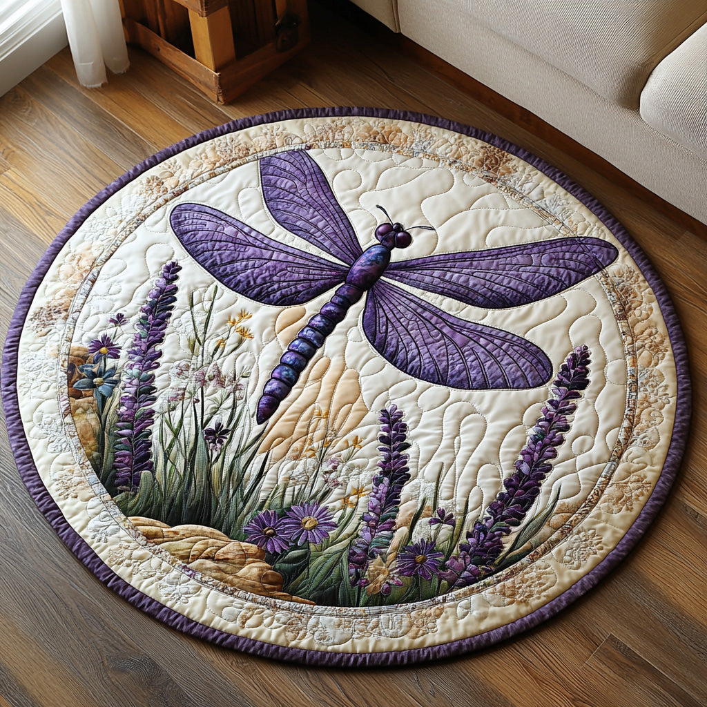Moonlit Wings Quilted Round Mat NCU0DV7489