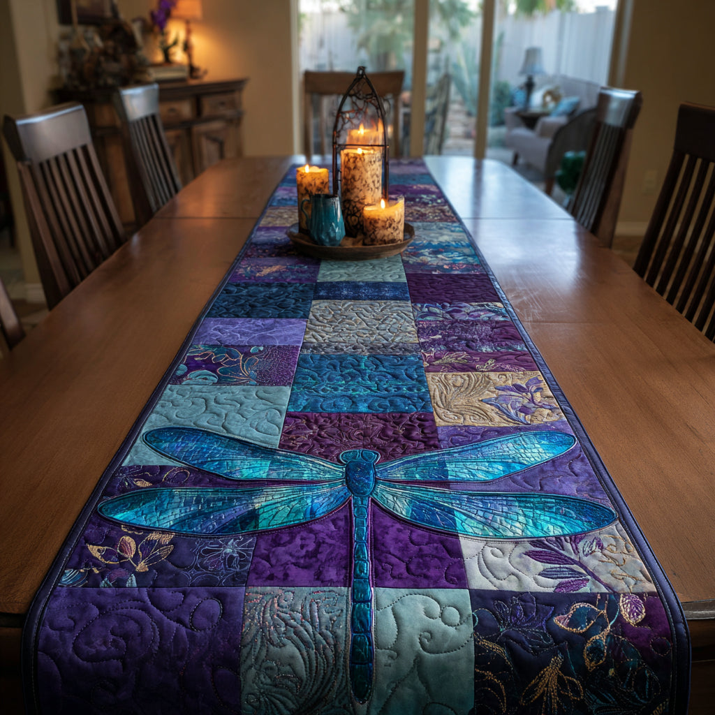 Moonlit Wings Quilted Table Runner NCU0DV8717