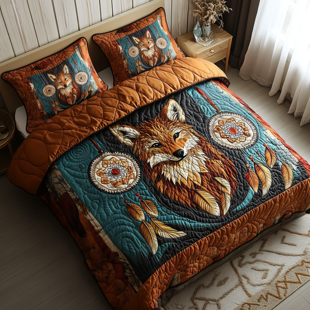 Moonshadow Runner 3-Piece Quilted Bedding Set NCU0DV3392