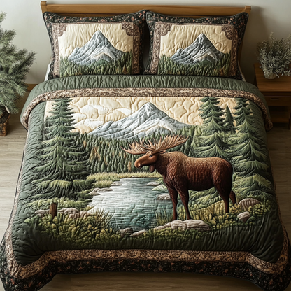 Moose Creek 3-Piece Quilted Bedding Set NCU0DK7599