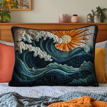 Morning Rays Quilted Bedding Pillow Case NCU0NT3317