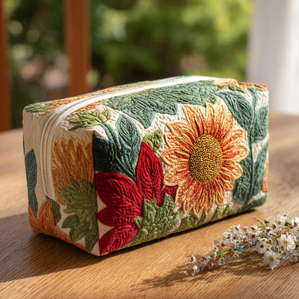 Morning Bloom Quilted Makeup Bag NCU0PT9257