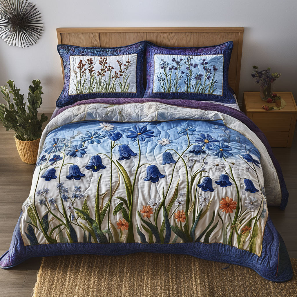 Morning Dew 3-Piece Quilted Bedding Set NCU0PT6444