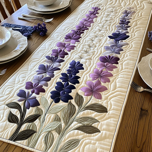 Morning Dew Blooms Quilted Table Runner NCU0PT6868