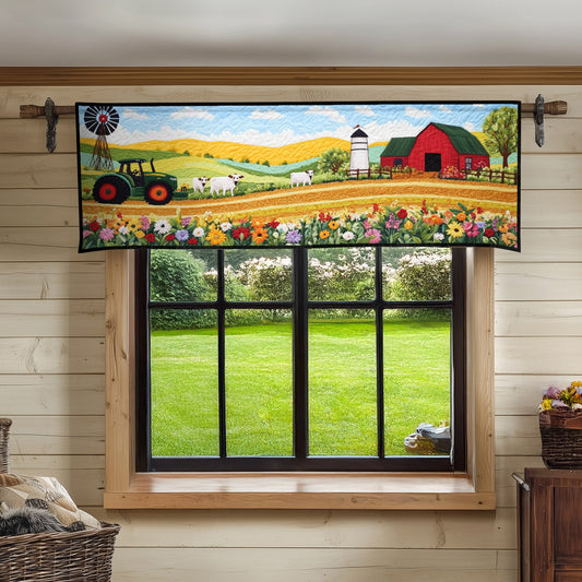 Morning Farm Breeze Quilted Valance NCU0PT6042