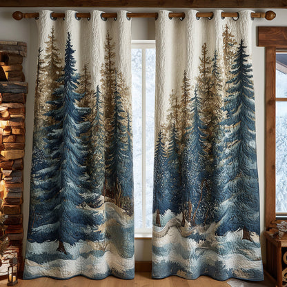 Morning Forest Quilted Curtains NCU0DV8558