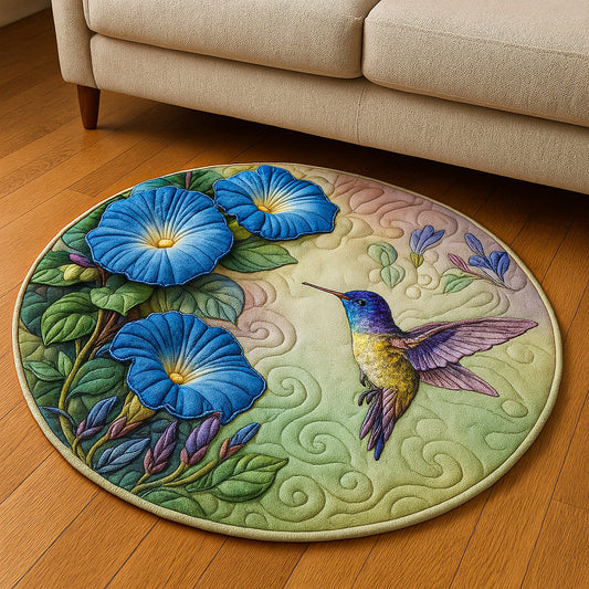 Morning Glory Delight Quilted Round Mat NCU0NT5585