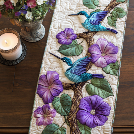 Morning Glory Quilted Table Runner NCU0VH5010