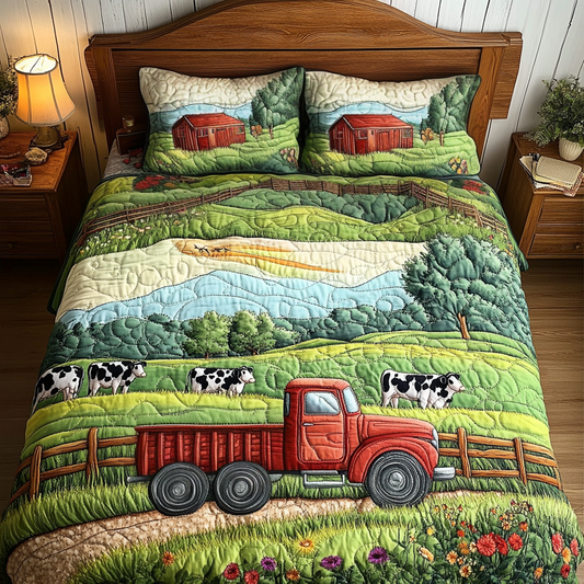 Morning Graze 3-Piece Quilted Bedding Set NCU0VH3902