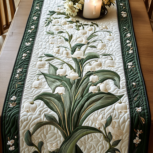 Morning Lily Quilted Table Runner NCU0VH4404