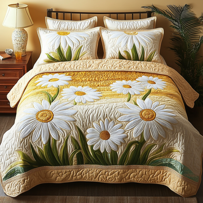 Morning Meadow 3-Piece Quilted Bedding Set NCU0VH4963