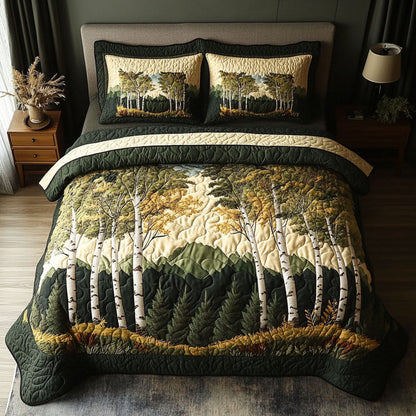 Morning Mist 3-Piece Quilted Bedding Set NCU0NT6439