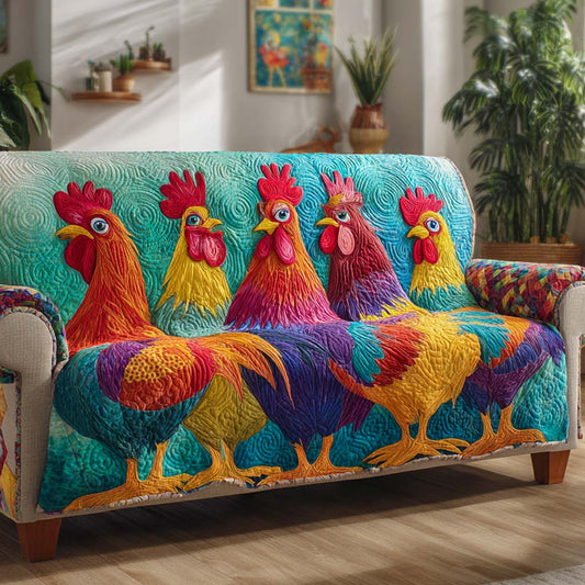 Morning Parade Quilted Sofa Cover NCU0XD1325