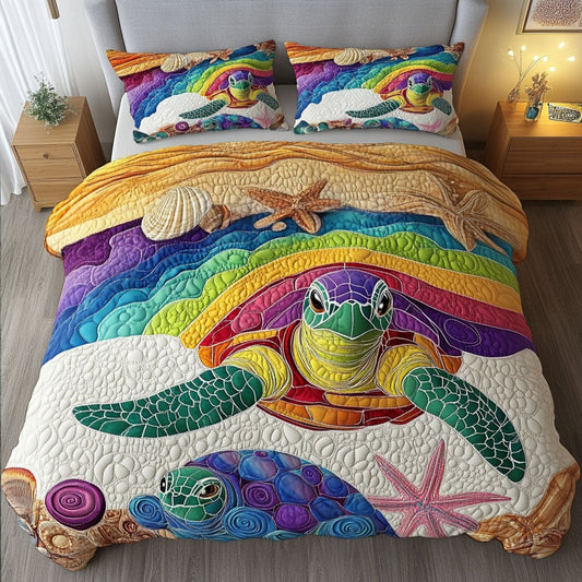 Morning Tide 3-Piece Quilted Bedding Set NCU0PT8730